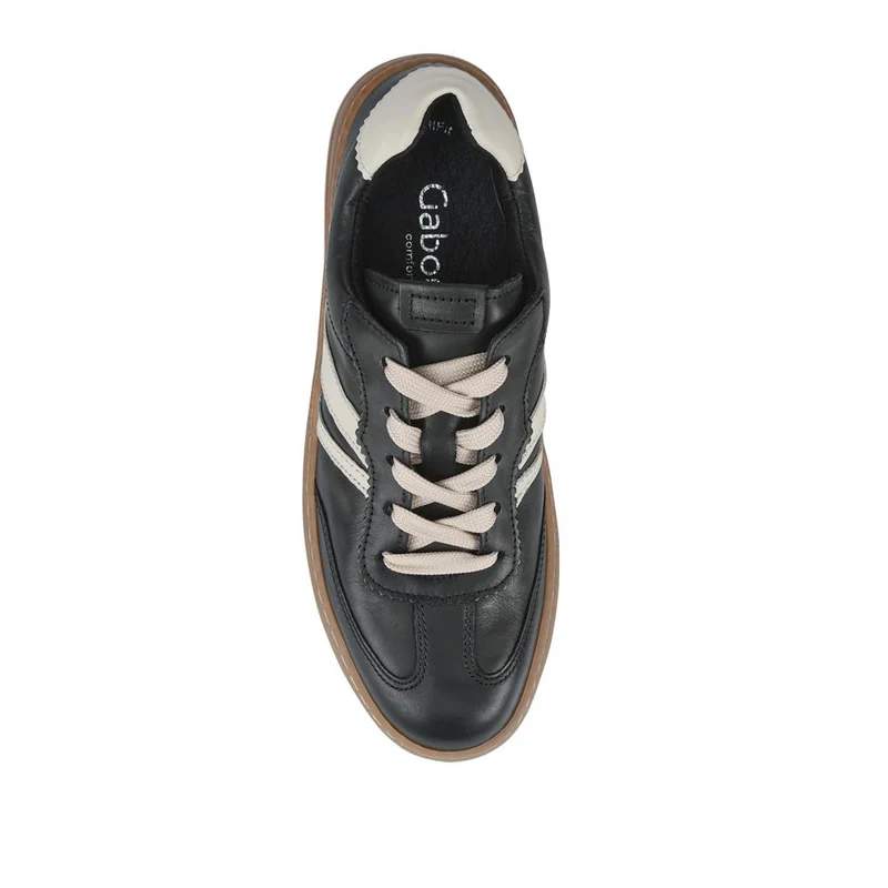 Dahma Gabor Leather Lace-Up Trainers - GAB42510 / 328 029 - Black Multi