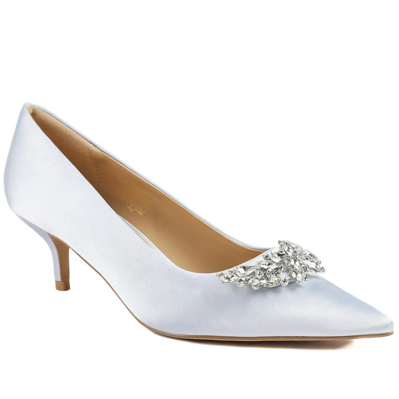 Ysobel Jewelled Occasion Court Shoes - YSOBEL / 329 099 - Pale Blue