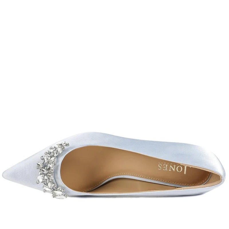 Ysobel Jewelled Occasion Court Shoes - YSOBEL / 329 099 - Pale Blue