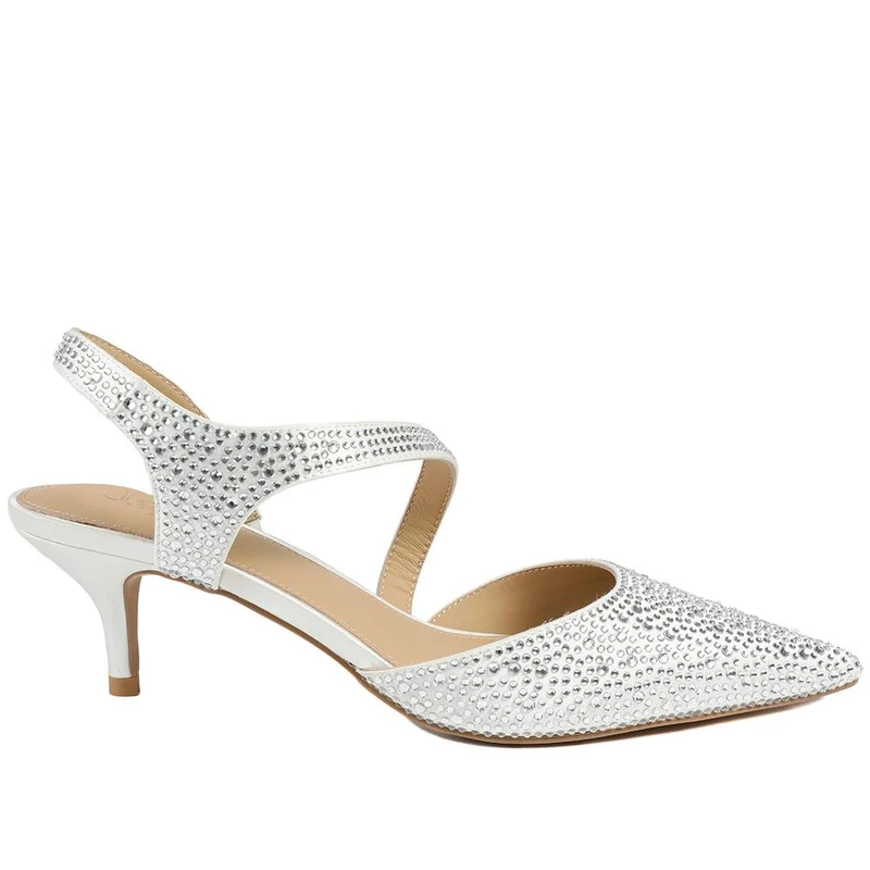 Zula Embellished Occasion Court Shoes - ZULA / 329 096 - Ivory