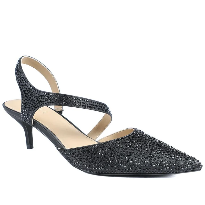 Zula Embellished Occasion Court Shoes - ZULA / 329 096 - Black