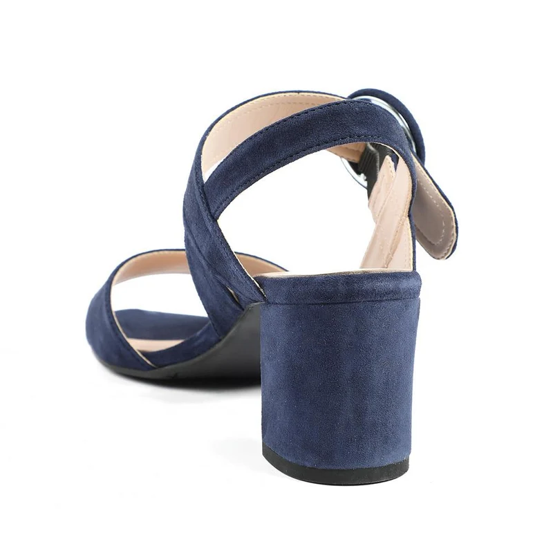 Garnett Smart Leather Sandals - GARNETT / 329 110 - Navy Suede