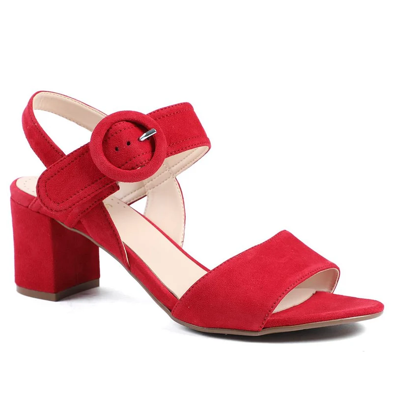 Garnett Smart Leather Sandals - GARNETT / 329 110 - Red Suede
