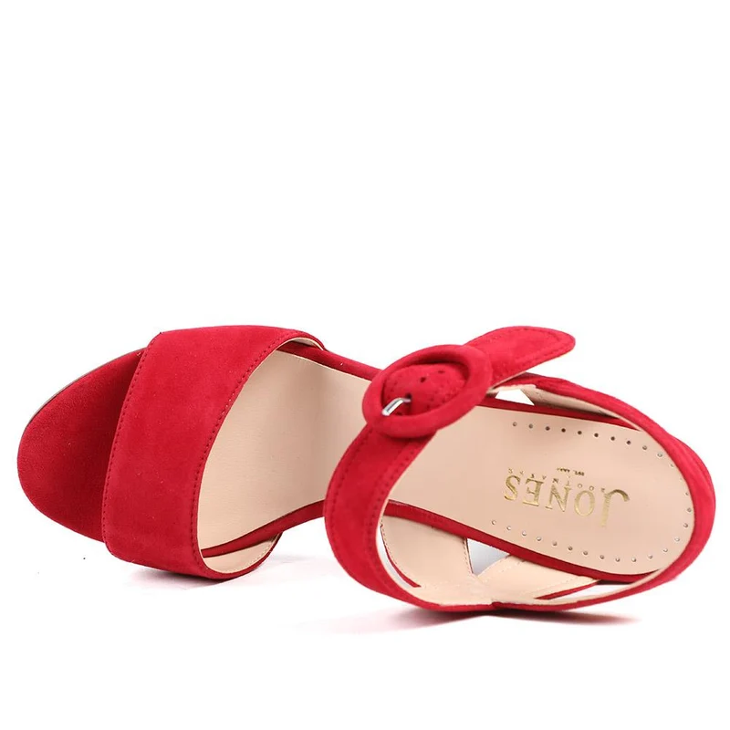 Garnett Smart Leather Sandals - GARNETT / 329 110 - Red Suede
