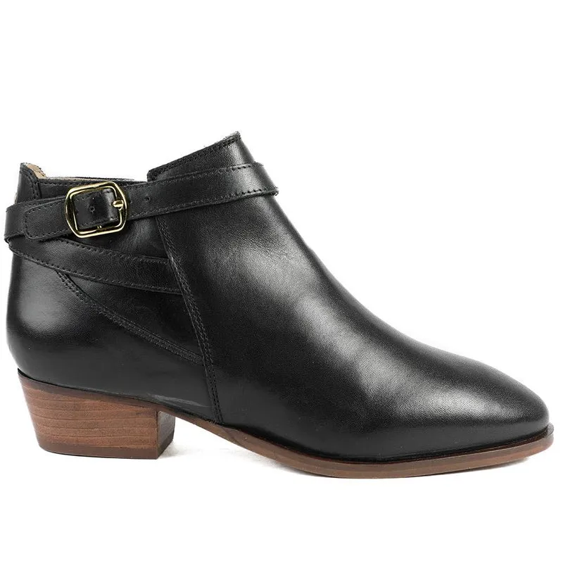 Fairlop Leather Heeled Ankle Boots - FAIRLOP / 324 289