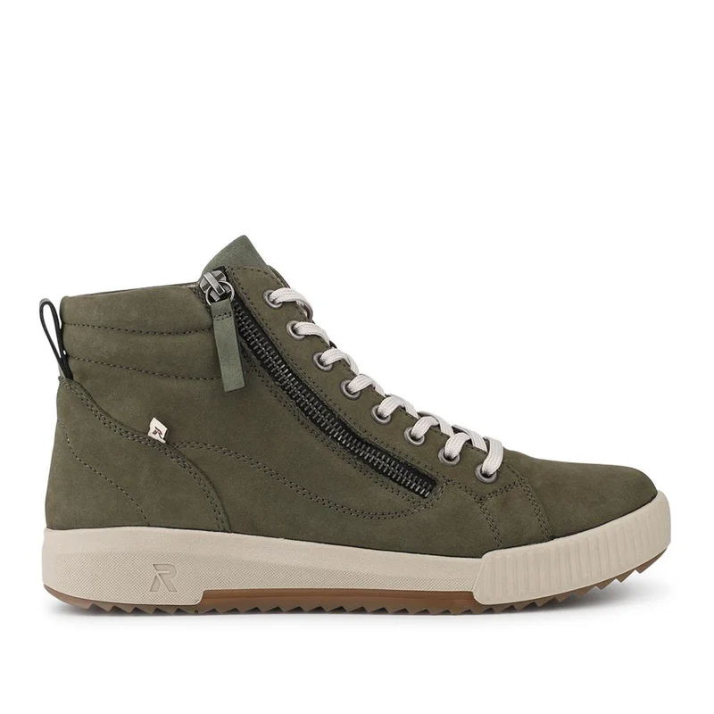 Rieker Leather Zipped Hi Top Trainers - RKR42546 / 328 186
