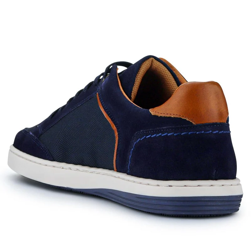 San Diego Leather Trainers - SANDIEGO / 327 427 - Navy Multi