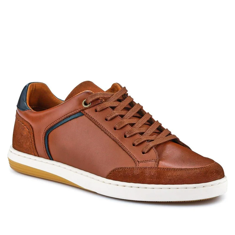 San Diego Leather Trainers - SANDIEGO / 327 427 - Tan Multi