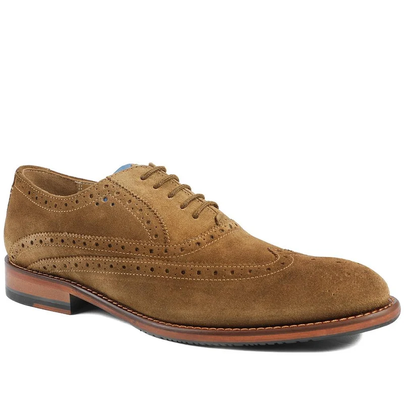 Oliver Sweeney Ledwell Suede Brogues - OLIVR43500 / 329 193 - Tan Suede