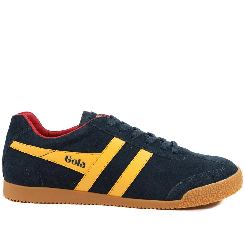 Gola Classics Men's Harrier Suede Trainers - JAC43509 / 328 801 - Navy-Yellow