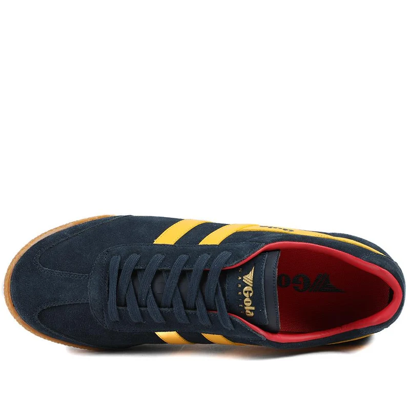 Gola Classics Men's Harrier Suede Trainers - JAC43509 / 328 801 - Navy-Yellow