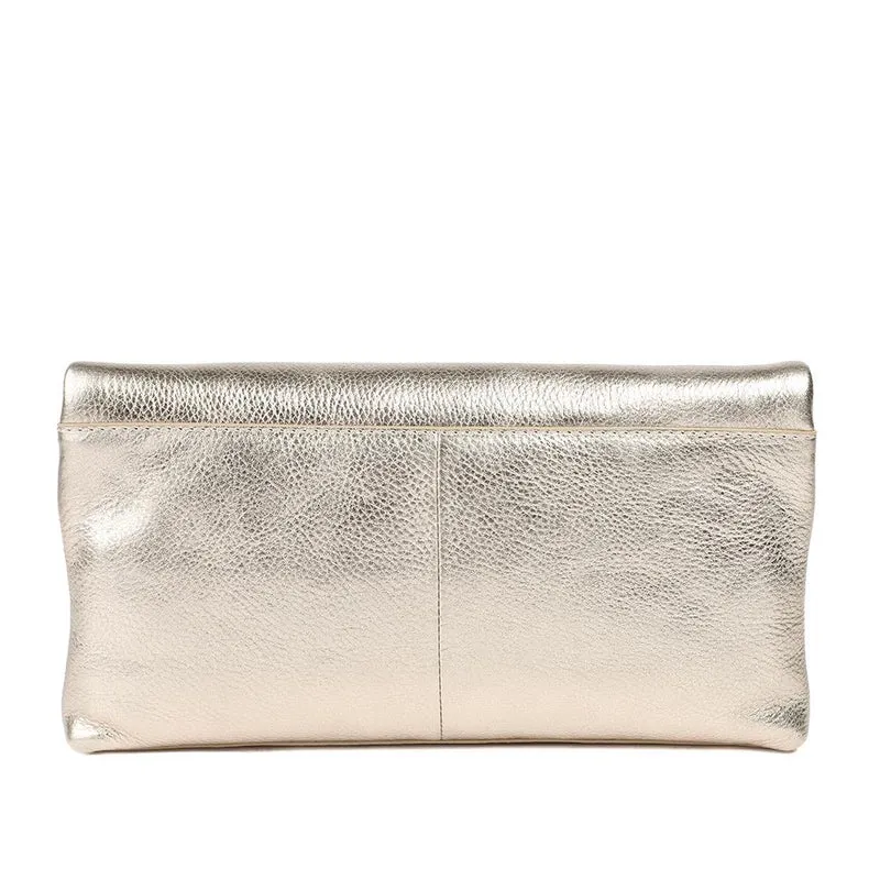 Wylie Fold-Over Clutch Bag - WYLIE / 323 893 - Gold