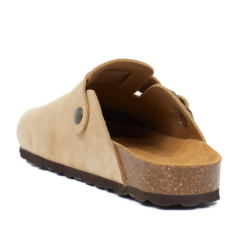 Hestina Leather Mules - HESTINA / 327 515 - Sand