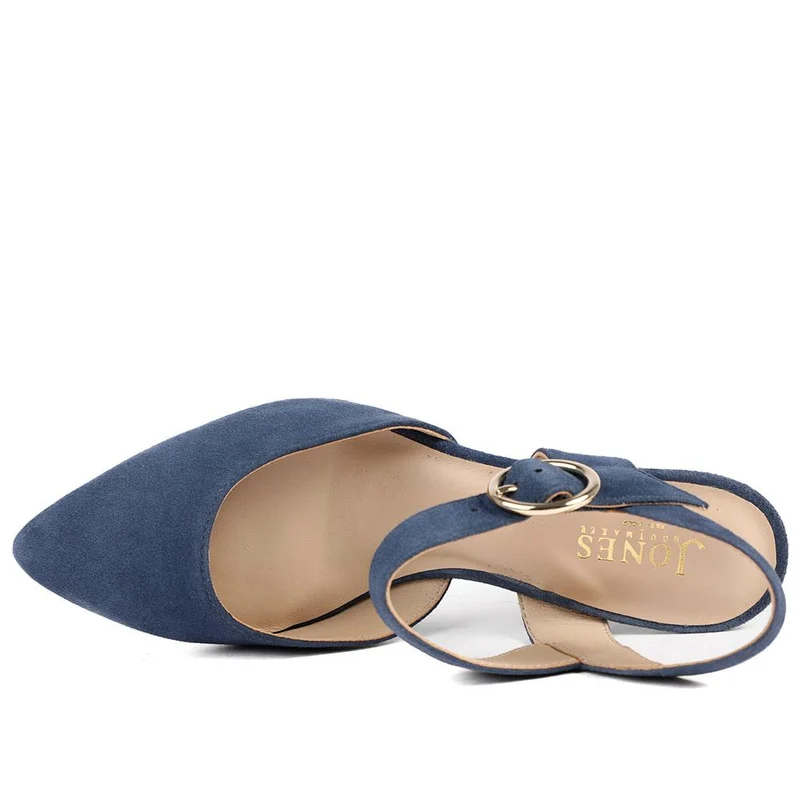 Yohanna Leather Court Shoes - YOHANNA / 325 144 - Navy Suede