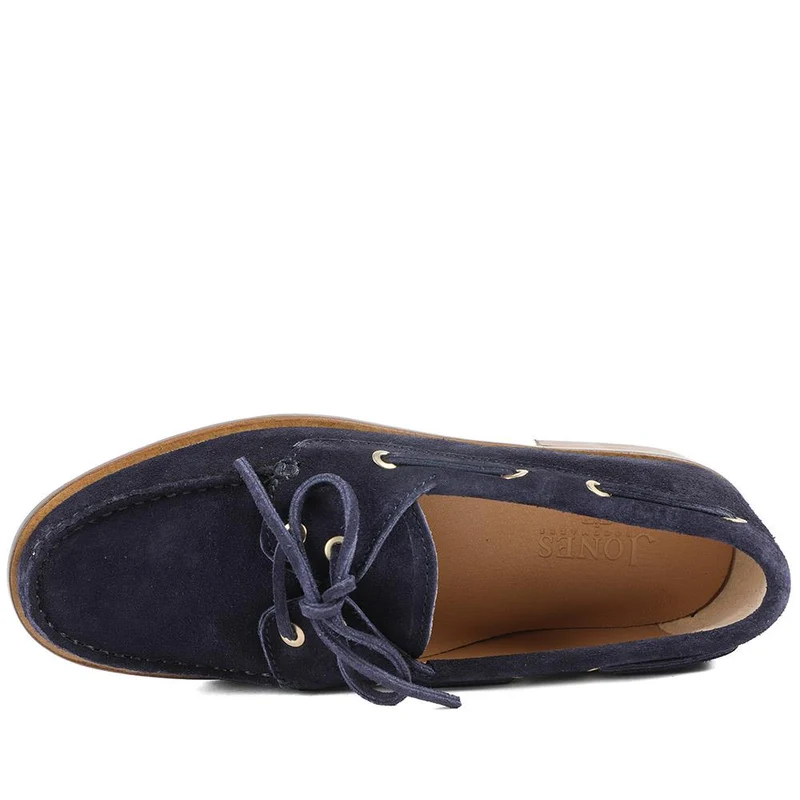 Pietra Leather Lace Up Loafers - PIETRA / 329 100 - Blue