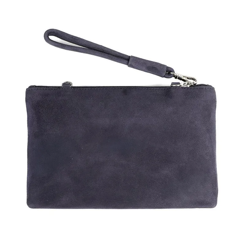 Peter Kaiser Hanover Clutch Bag - CAPRI42503 / 328 393 - Navy Suede
