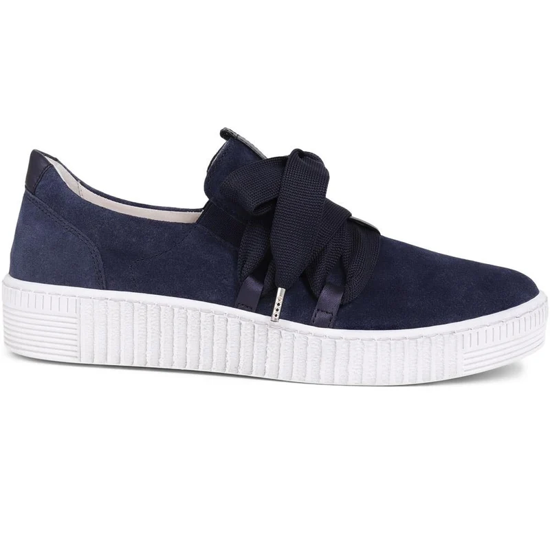 Waltz Gabor Lace-Up Trainers - GAB33506 / 319 497 - Navy