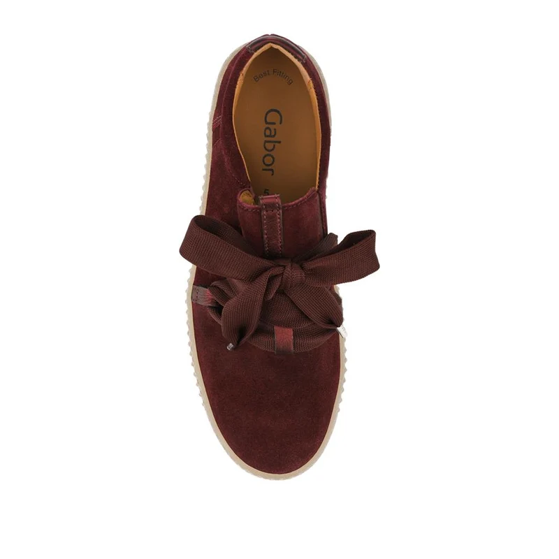 Waltz Gabor Lace-Up Trainers - GAB33506 / 319 497 - Burgundy