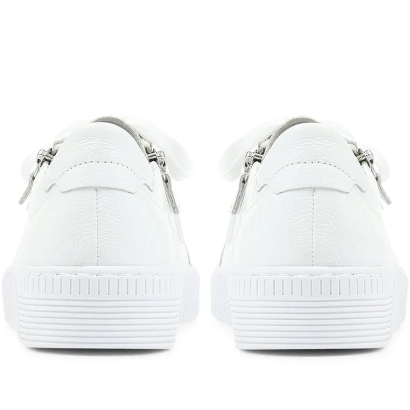Wisdom Dual Zip Flatform Trainers - GAB31501 / 317 499 - White