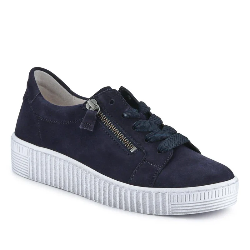 Wisdom Dual Zip Flatform Trainers - GAB31501 / 317 499 - Navy