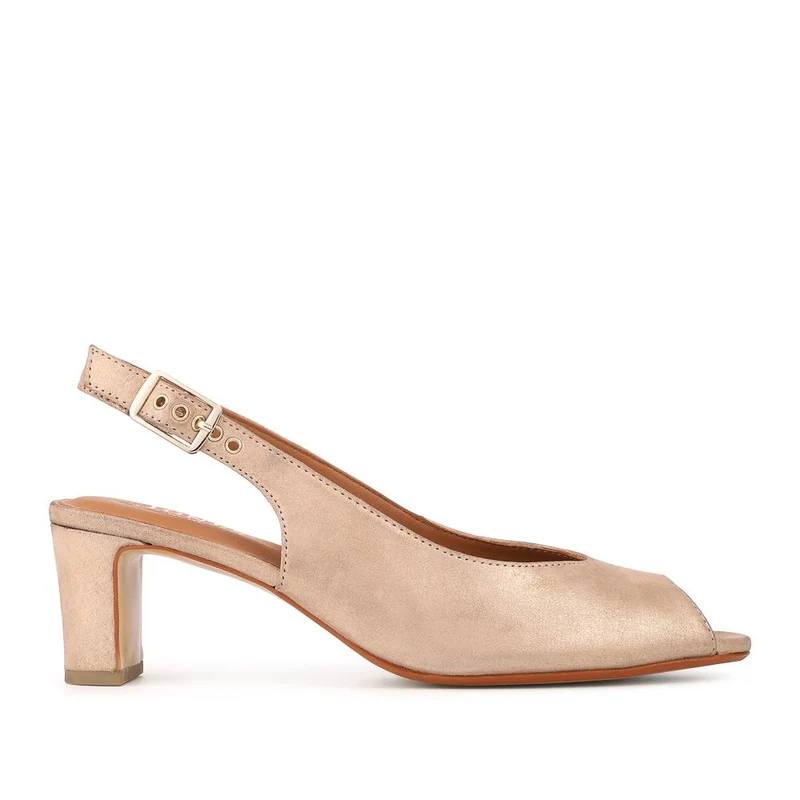 Xiomara Leather Slingback Court Shoes - XIOMARA / 327 552