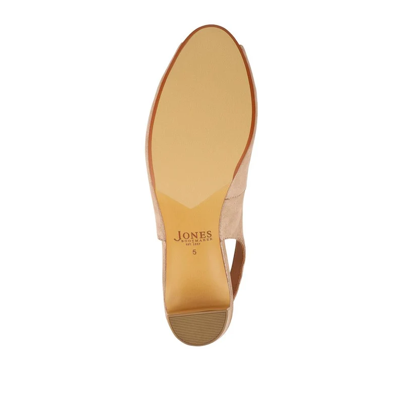 Xiomara Leather Slingback Court Shoes - XIOMARA / 327 552 - Gold Leather