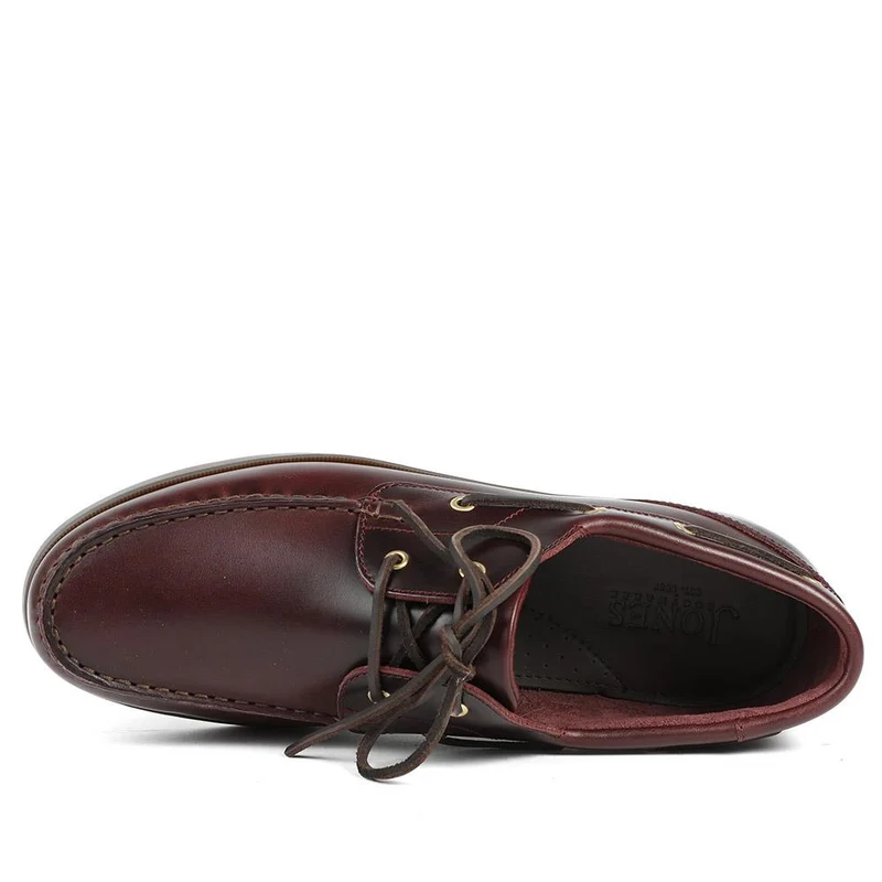 Parsons Leather Boat Shoes - PARSONS / 320 153 - Burgundy