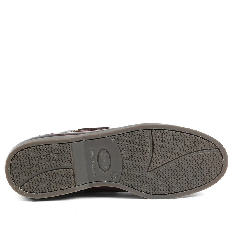 Parsons Leather Boat Shoes - PARSONS / 320 153 - Burgundy