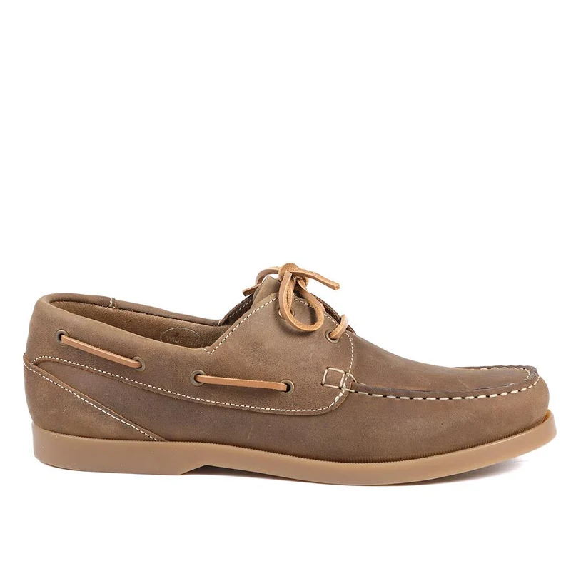 Parsons Wide Fit Leather Boat Shoes - PARSONSWIDE / 328 811