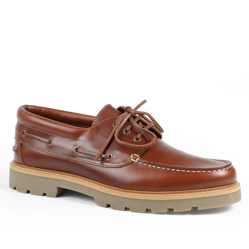 Perivale Chunky Leather Moccasins - PERIVALE / 328 812 - Cognac
