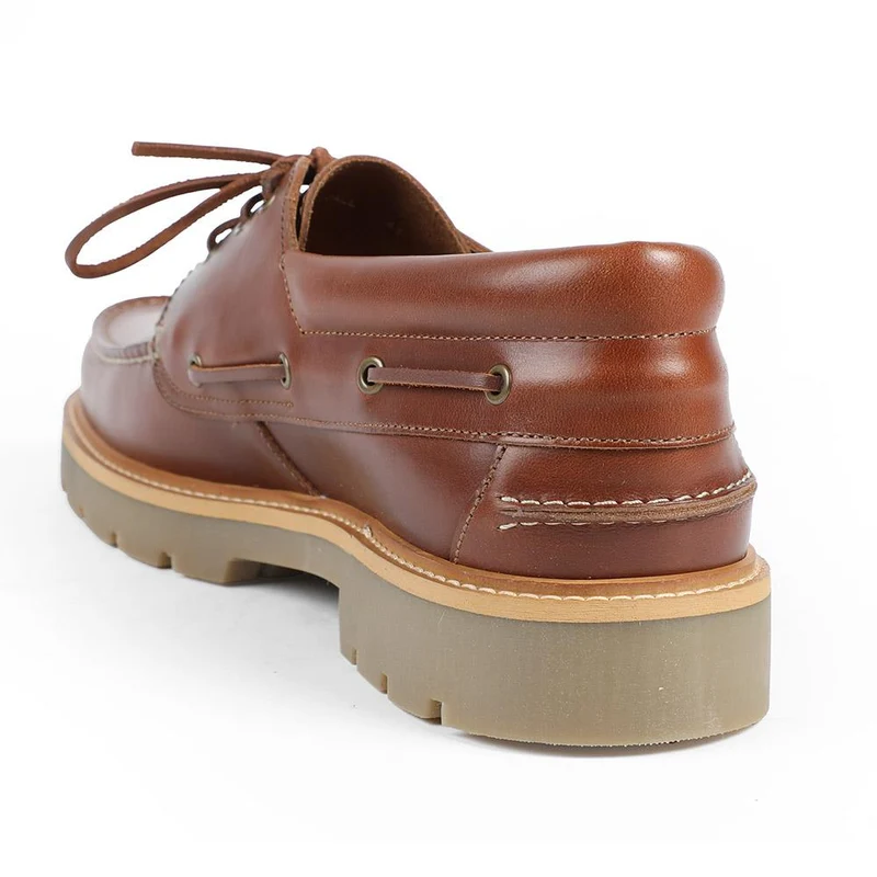 Perivale Chunky Leather Moccasins - PERIVALE / 328 812 - Cognac
