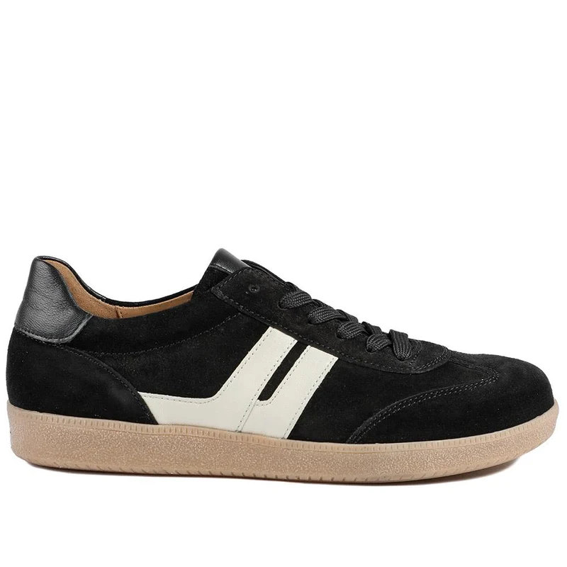 West Gabor Leather Trainers - GAB42507 / 327 746 - Black Suede