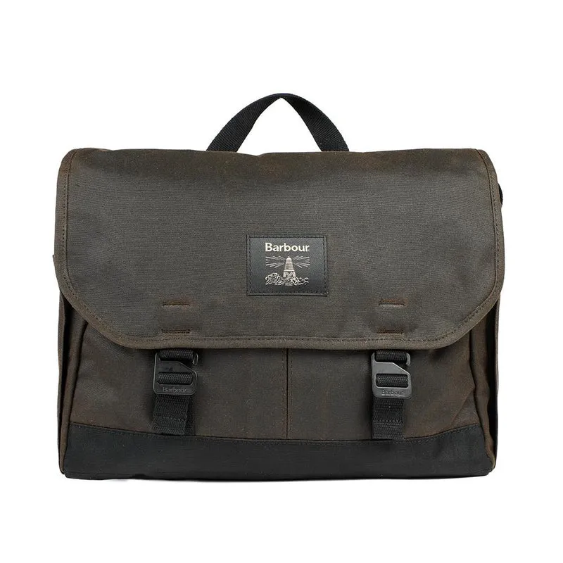 Barbour Field Waxed Satchel - BARBR42031 / 328 582 - Olive