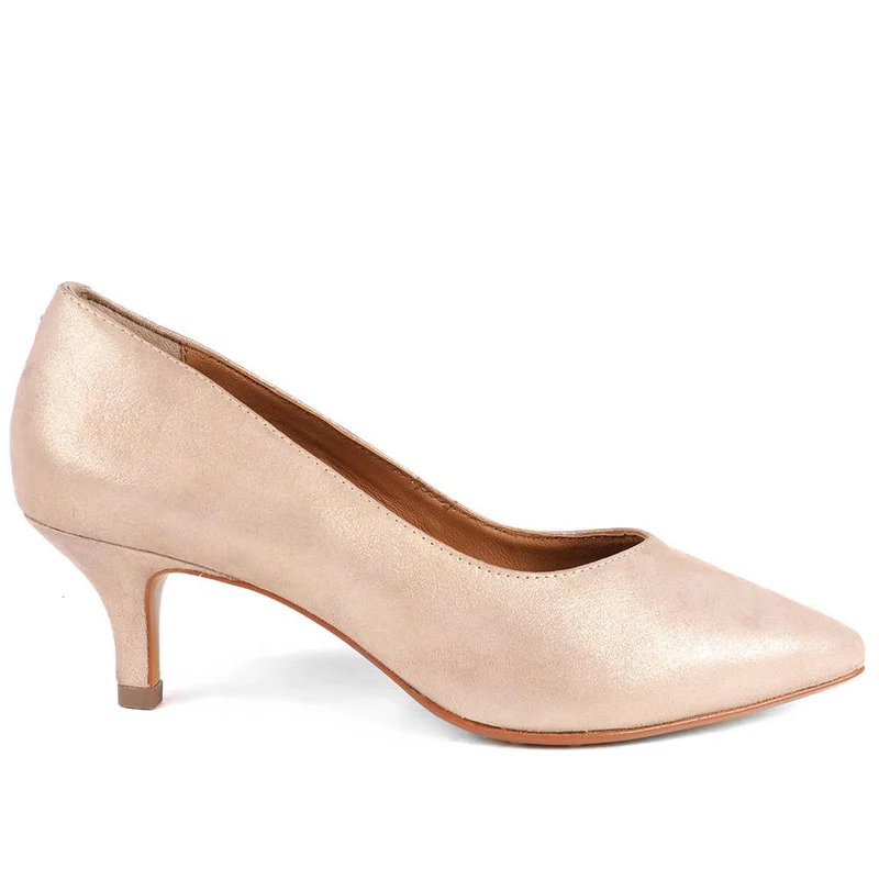 Yulia Leather Stiletto-Heeled Court Shoes - YULIA / 327 598