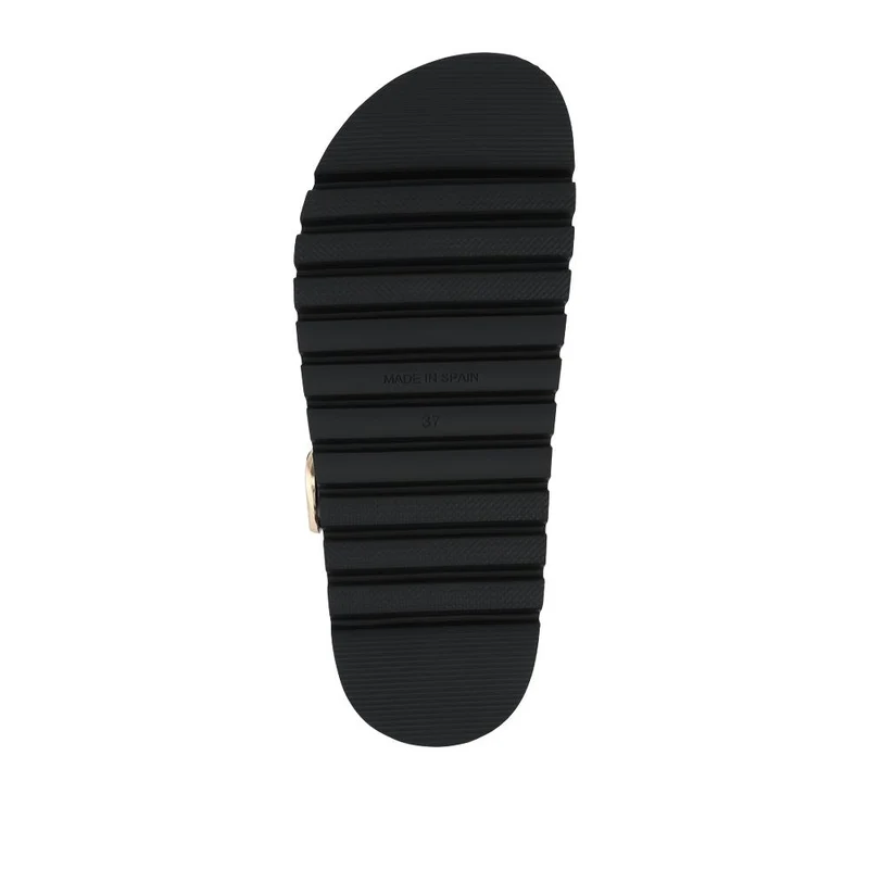 Isha Leather Buckled Fisherman Sandals - ISHA / 329 117 - Black