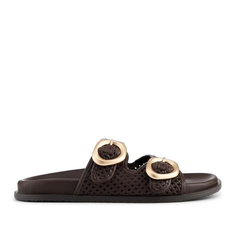Gisela Leather Dual Buckle Sandals - GISELA / 329 052