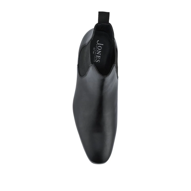 Leather Pointed-Toe Chelsea Boots - FAIRFORD / 328 630 - Black