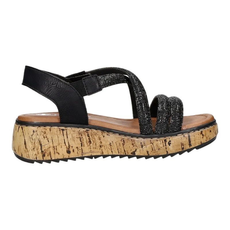 Rieker Keil Sandalette ab 30mm Sohlenhöhe