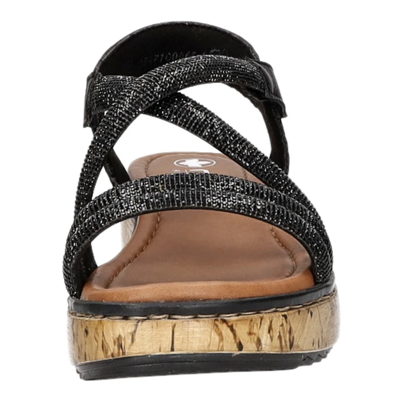 Rieker Keil Sandalette ab 30mm Sohlenhöhe