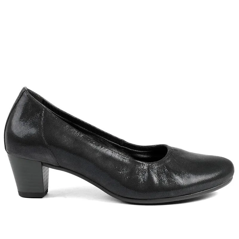 Gabor Wide Fit Smart Leather Court Shoes - GAB42551 / 329 079