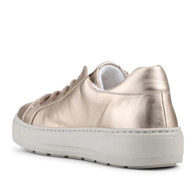 Gabor Leather Platform Trainers - GAB43001 / 328 667 - Gold