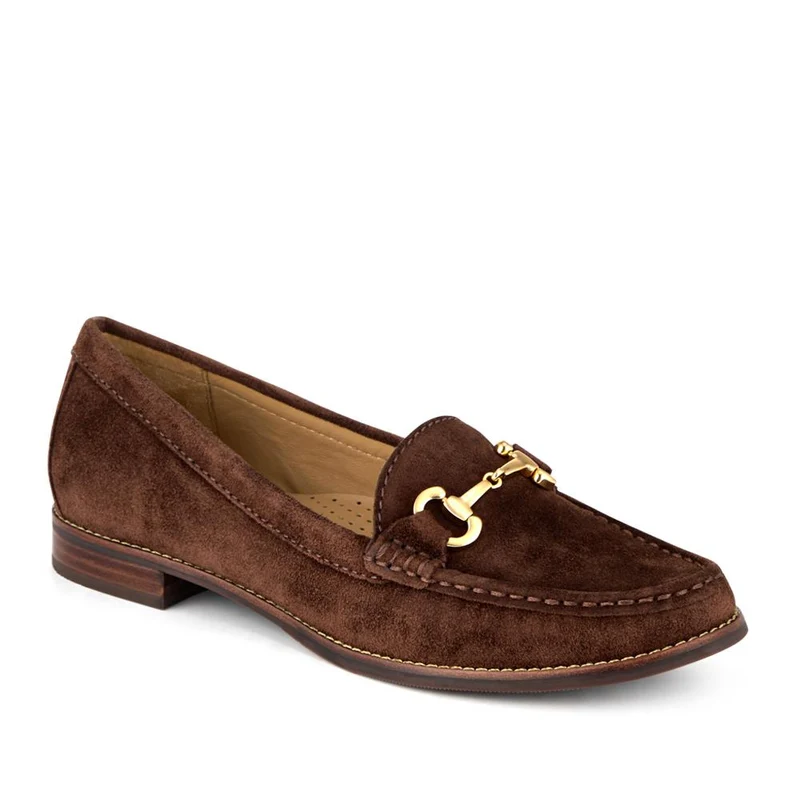 Lex Wide-Fit Suede Loafers - LEXWIDE / 328 250 - Chocolate Suede