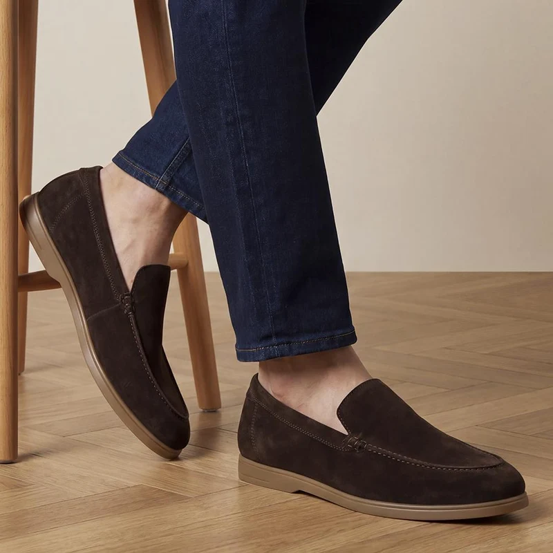 Raiden Suede Loafers - RAIDEN / 325 112 - Brown Suede