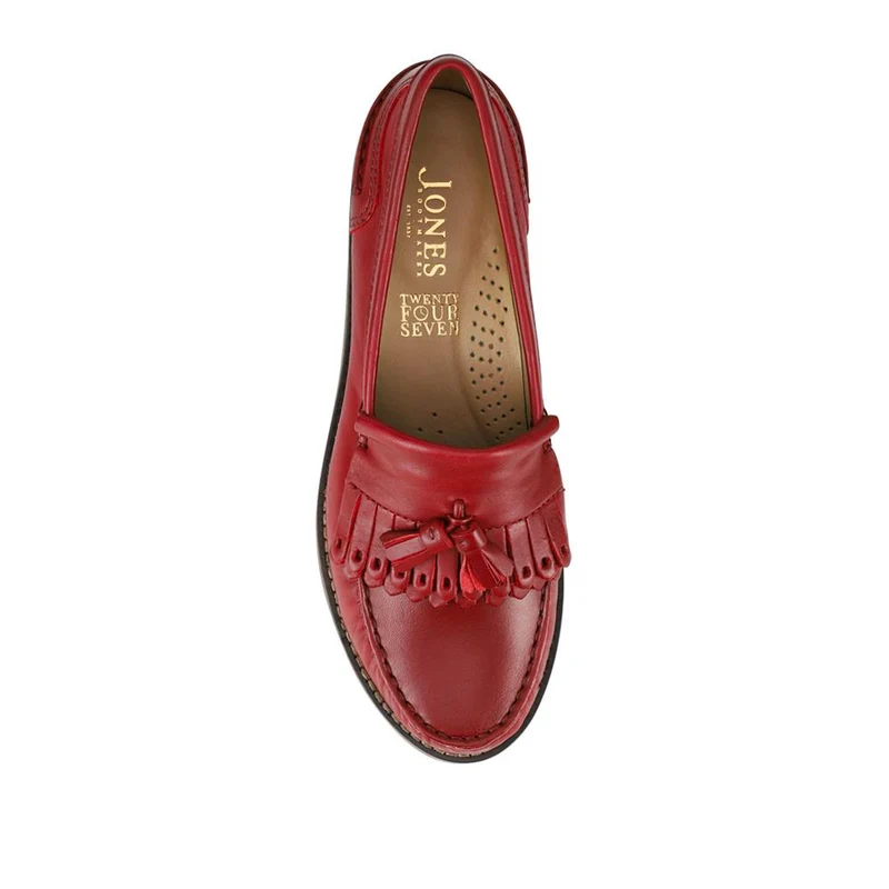 Paolina Smart Leather Moccasins - PAOLINA / 328 373 - Red
