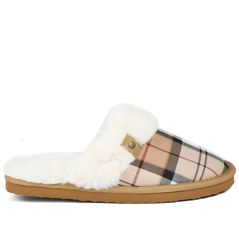 Barbour Claudia Tartan Mule Slippers - BARBR42506 / 328 565