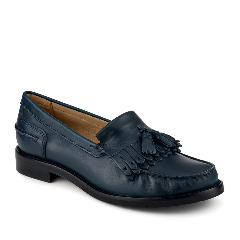Paolina Smart Leather Moccasins - PAOLINA / 328 373 - Navy
