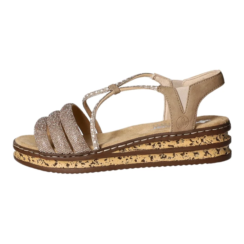 Rieker Keil Sandalette ab 30mm Sohlenhöhe