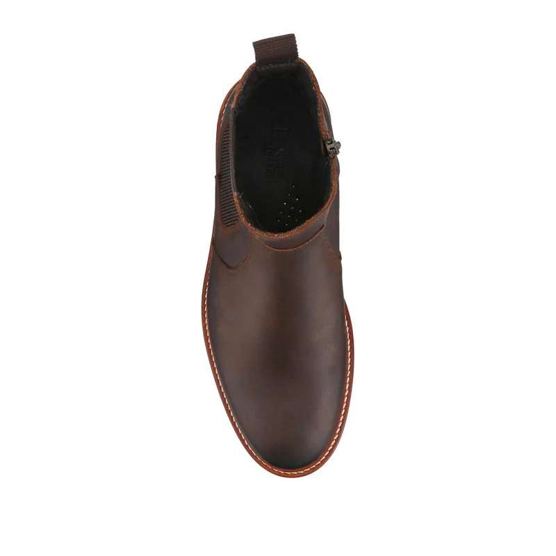 Feltham Heeled Leather Chelsea Boots - FELTHAM / 328 081 - Brown