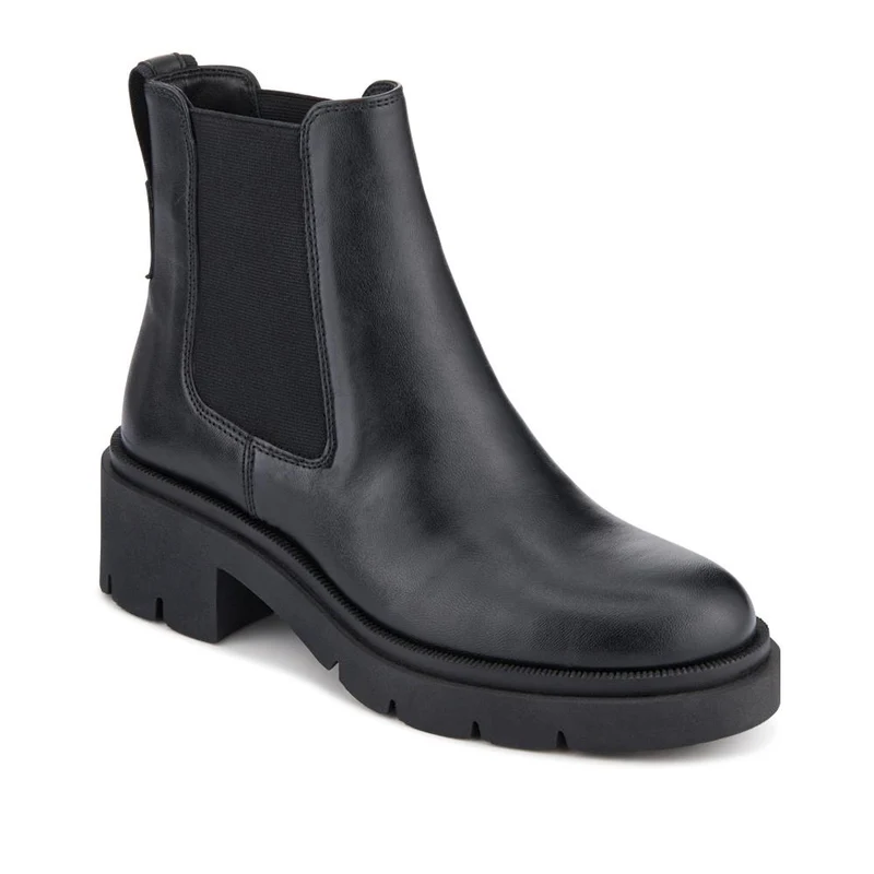Kaiya Chunky Leather Chelsea Boots - KAIYA / 328 084 - Black Leather