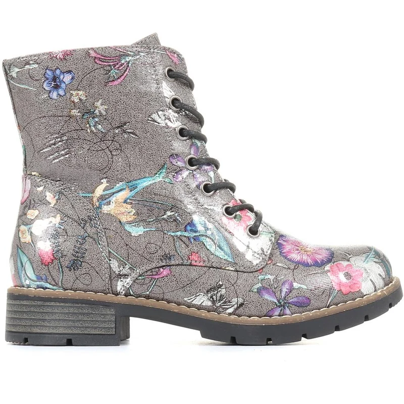 Chunky Lace-Up Ankle Boots - WBINS32015 / 318 884